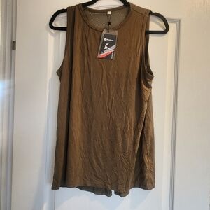 Olive Green Sleeveless Tank Top